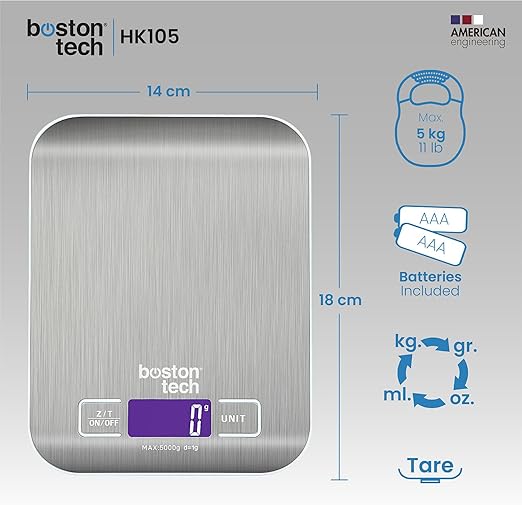 Bilancia da Cucina Digitale HK 105 Bilancia 5kg